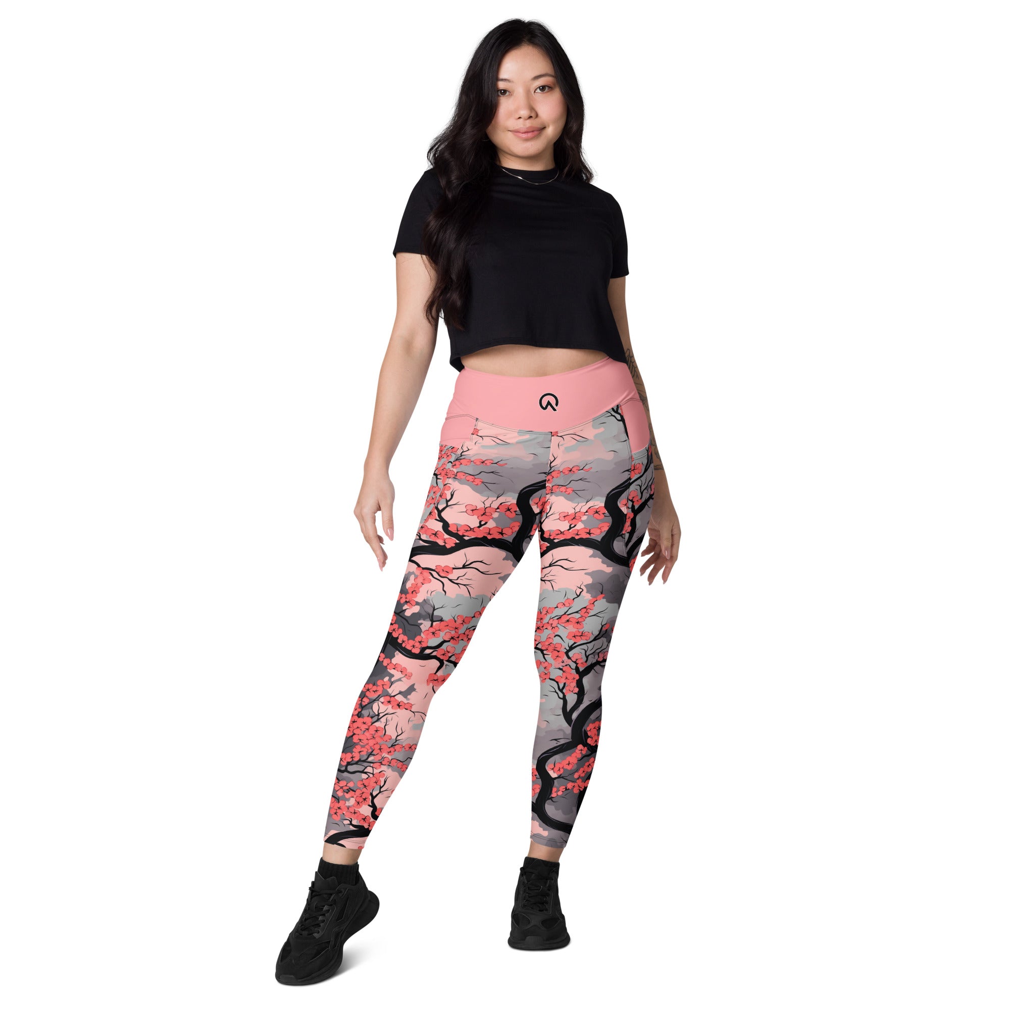 Cherry Blossom Leggings with pockets