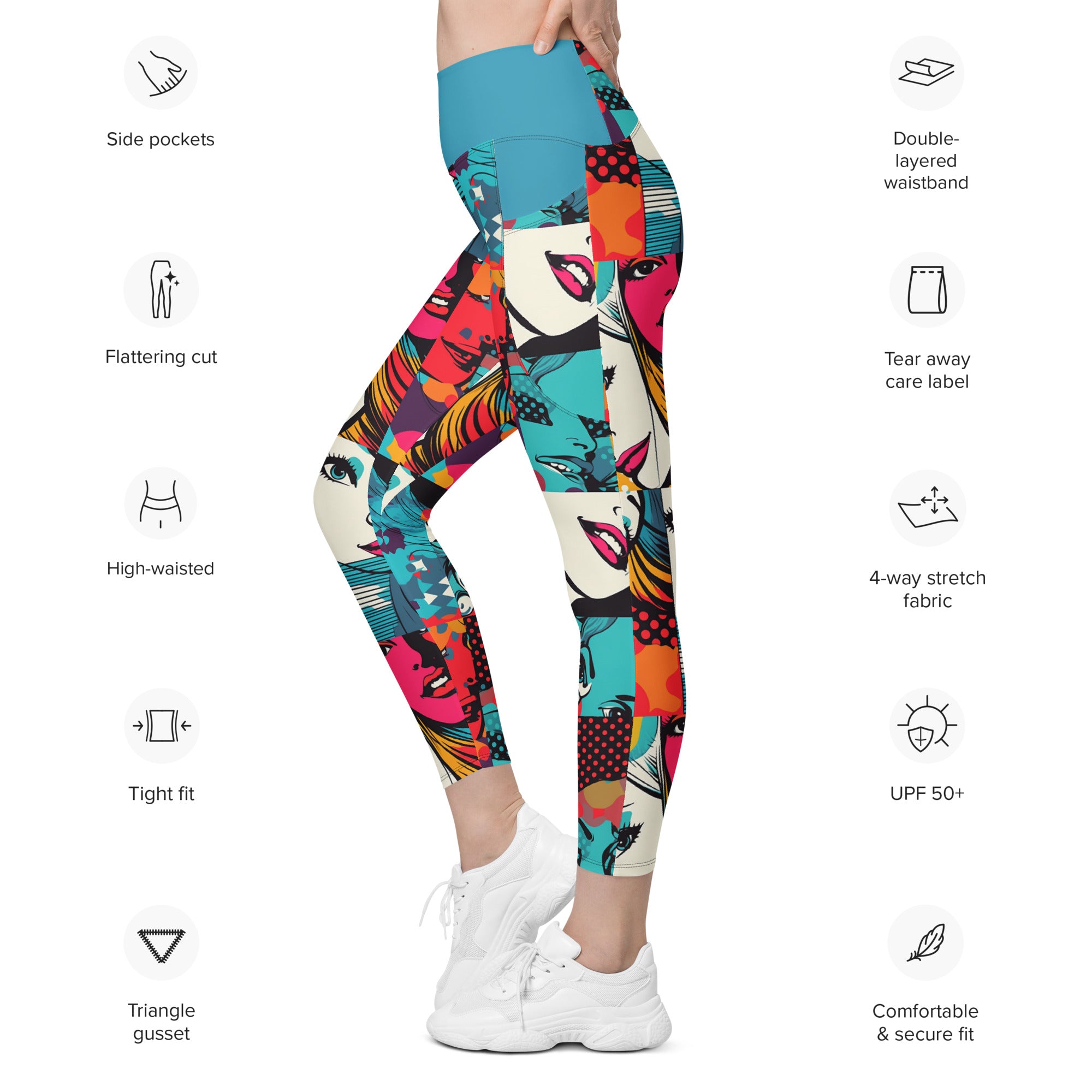 Pop Art Leggings with pockets