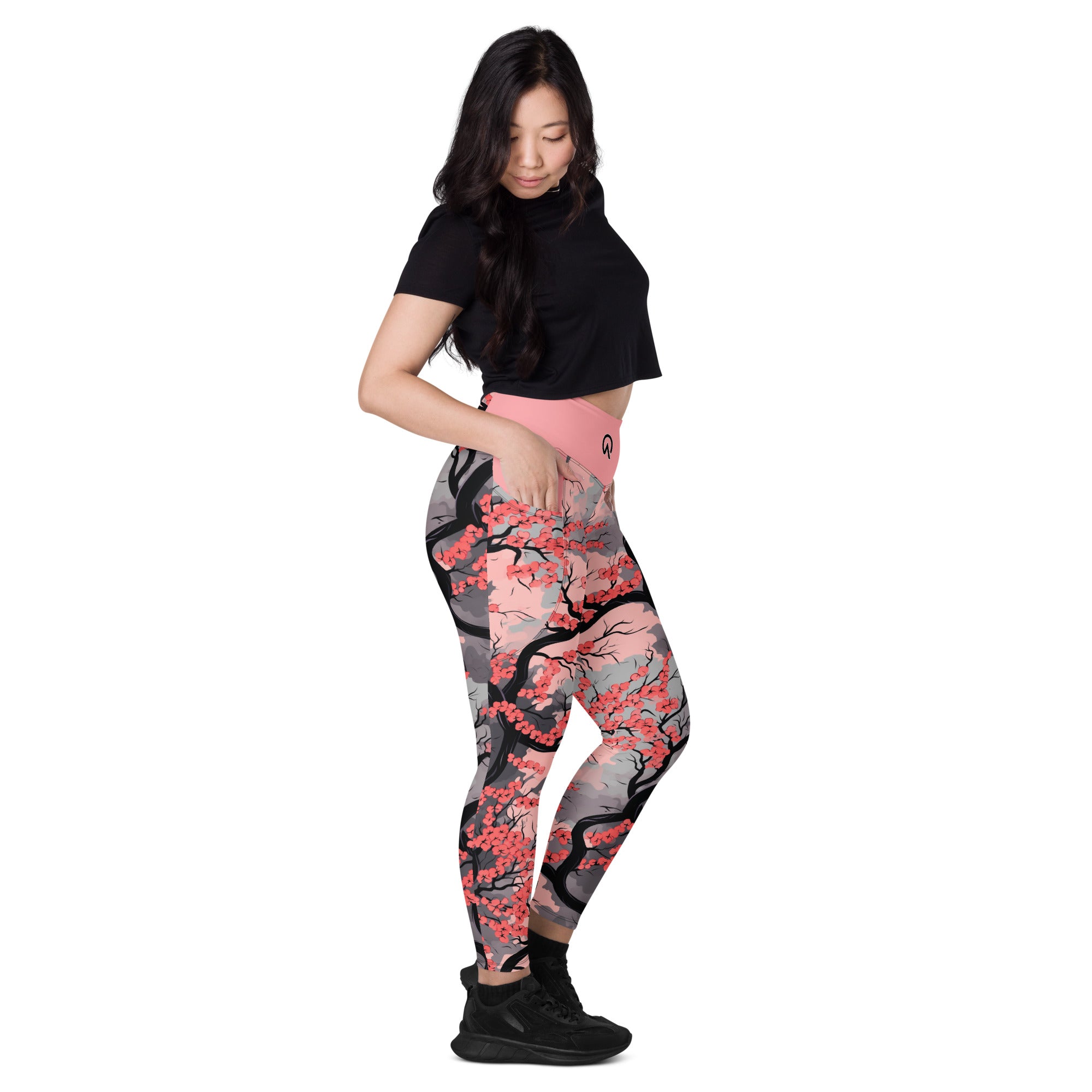 Cherry Blossom Leggings with pockets