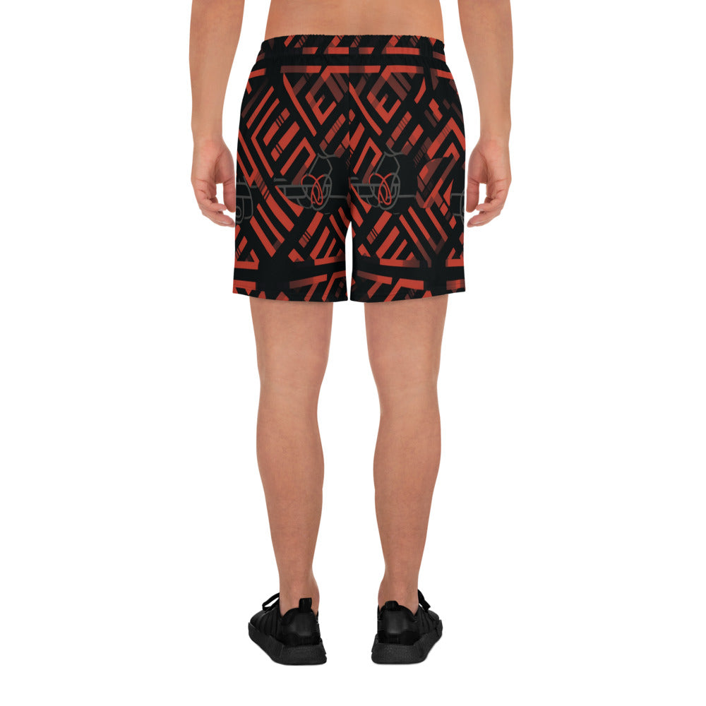 Tribal (Red) Men's Athletic Shorts