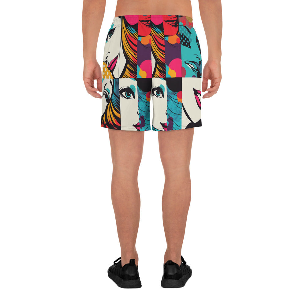 Pop Art Men's Athletic Shorts