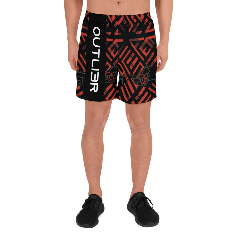 Tribal (Red) Men's Athletic Shorts