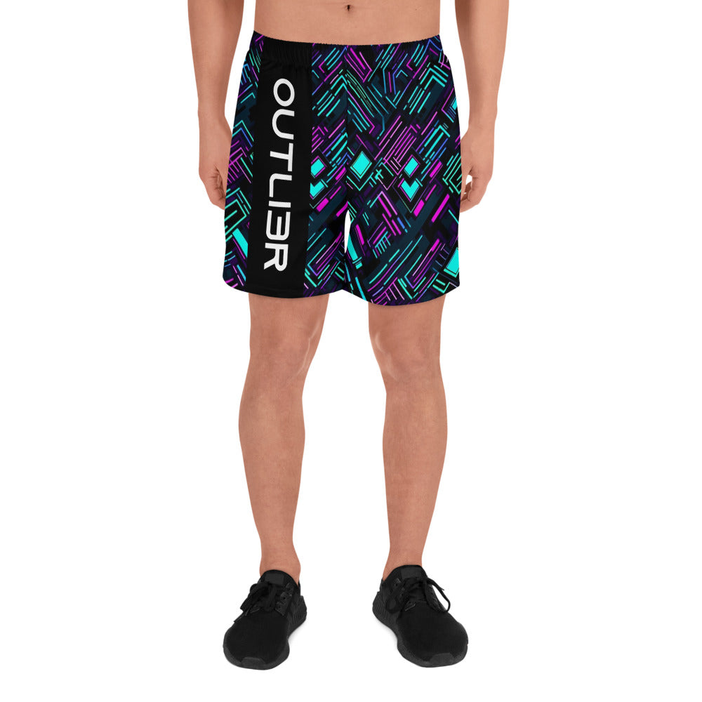 Synthwave Men's Athletic Shorts