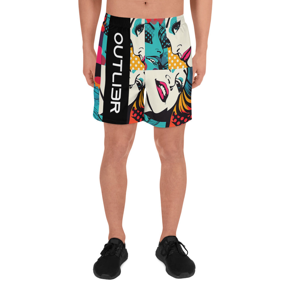 Pop Art Men's Athletic Shorts