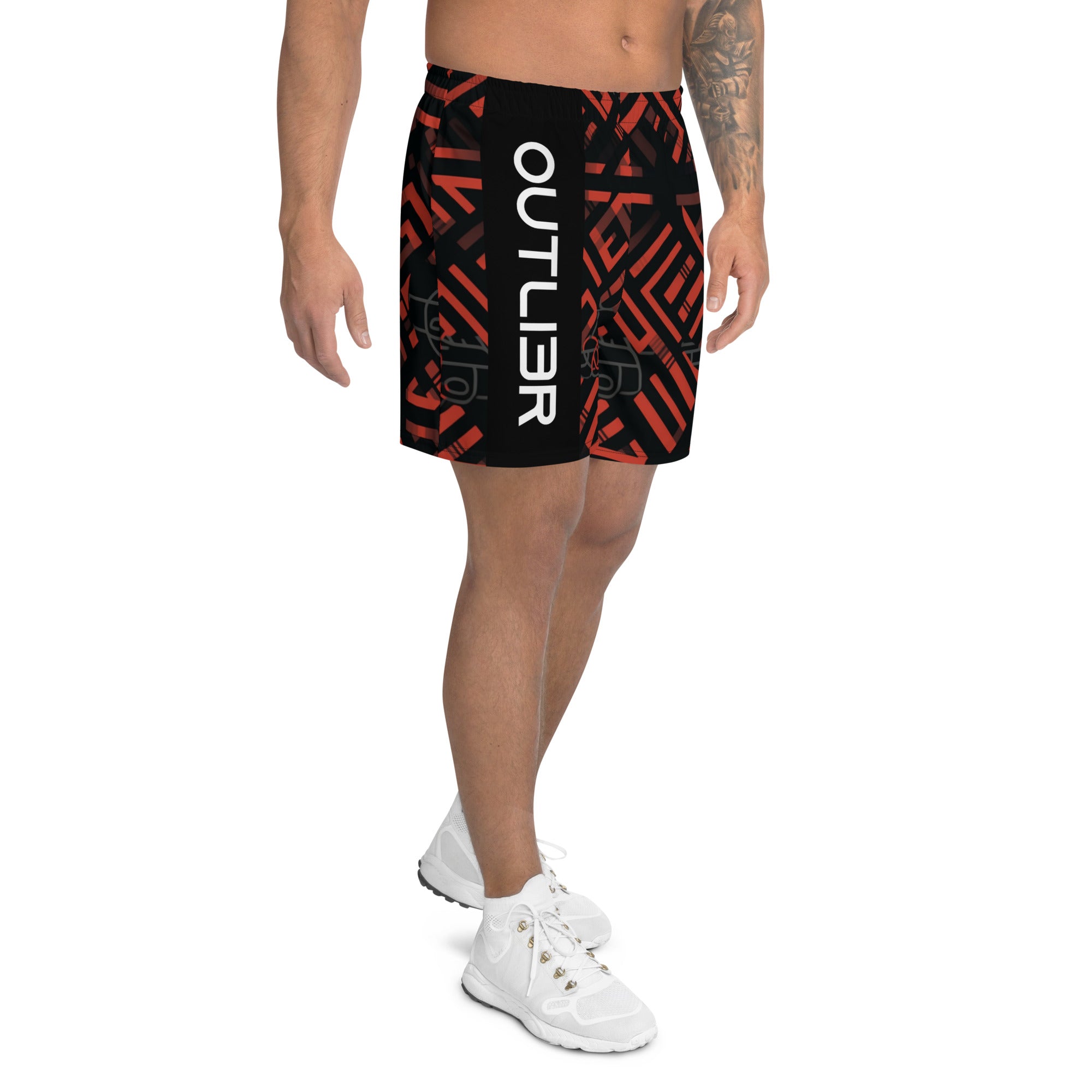 Tribal (Red) Men's Athletic Shorts