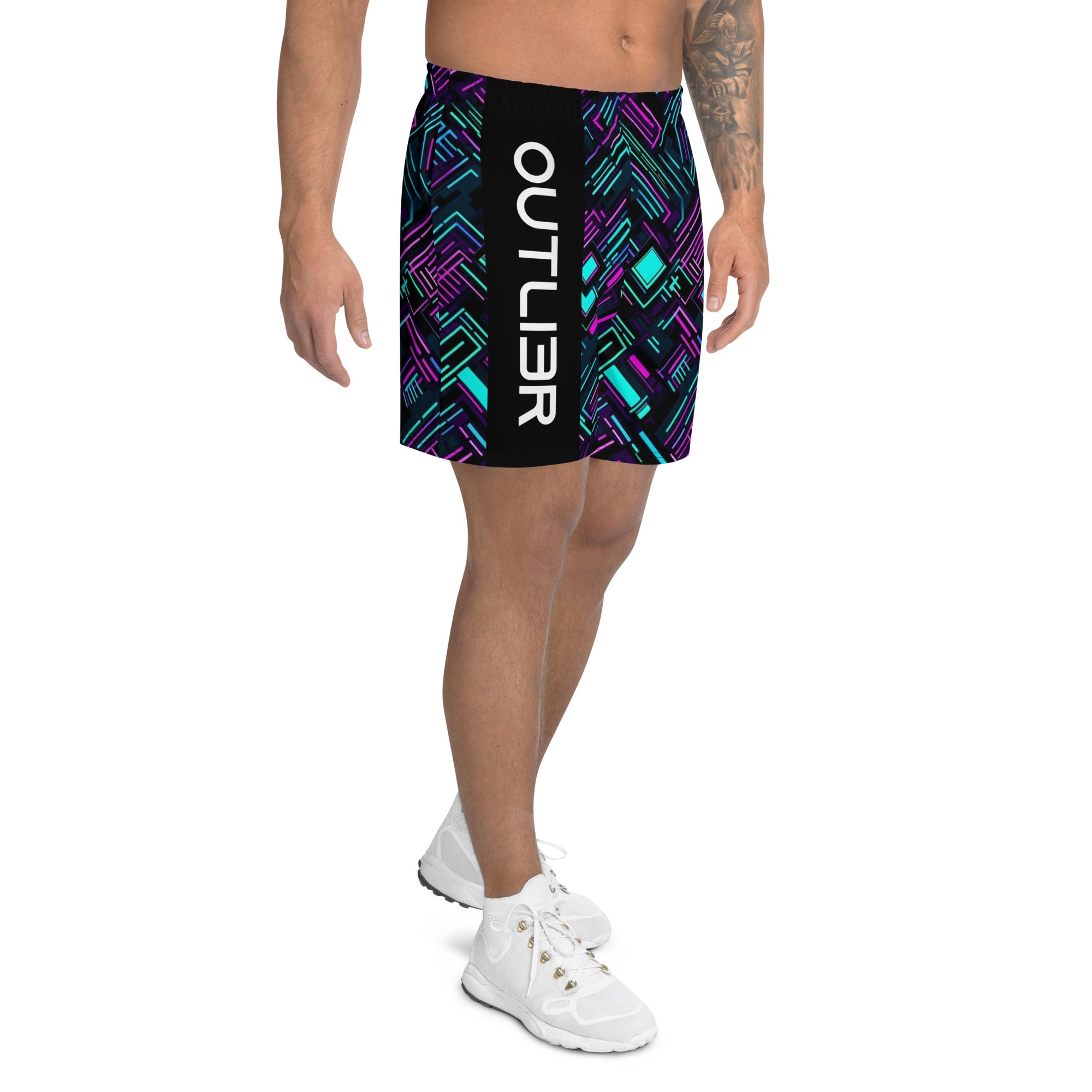 Synthwave Men's Athletic Shorts