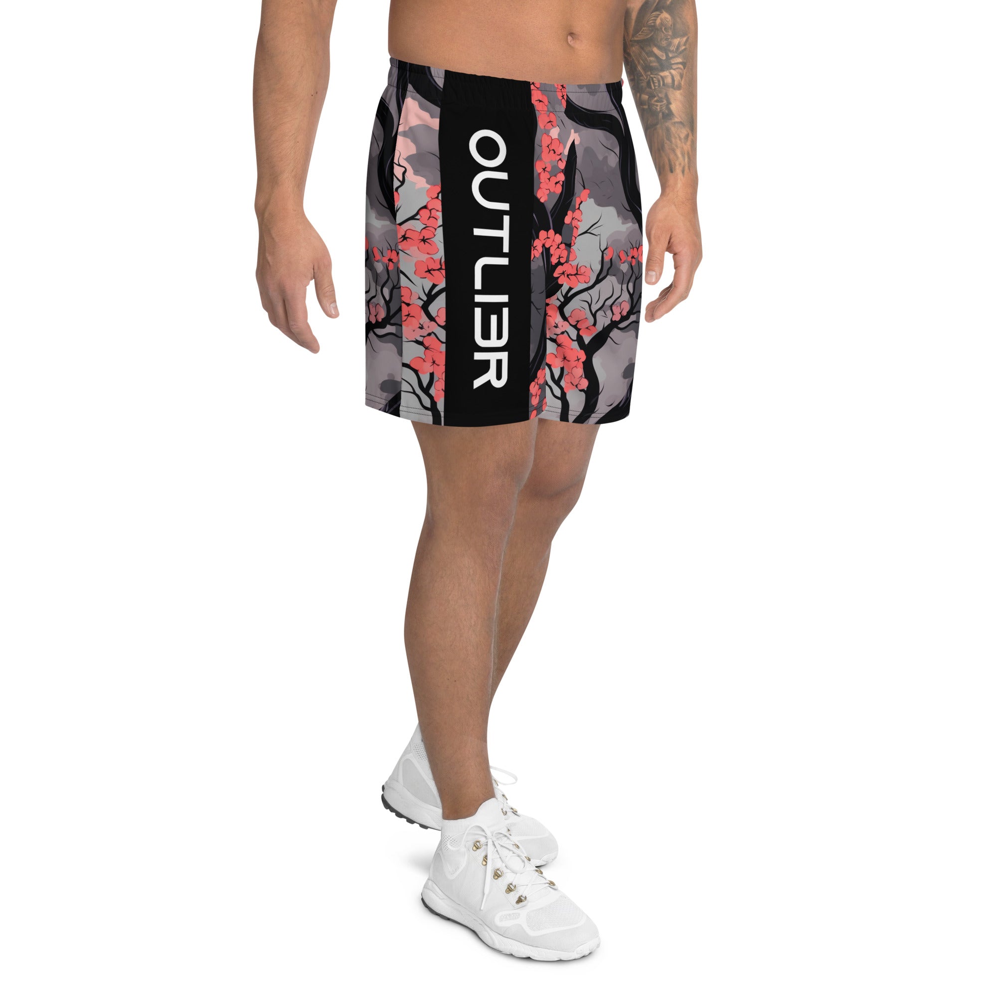 Cherry Blossom Men's Athletic Shorts