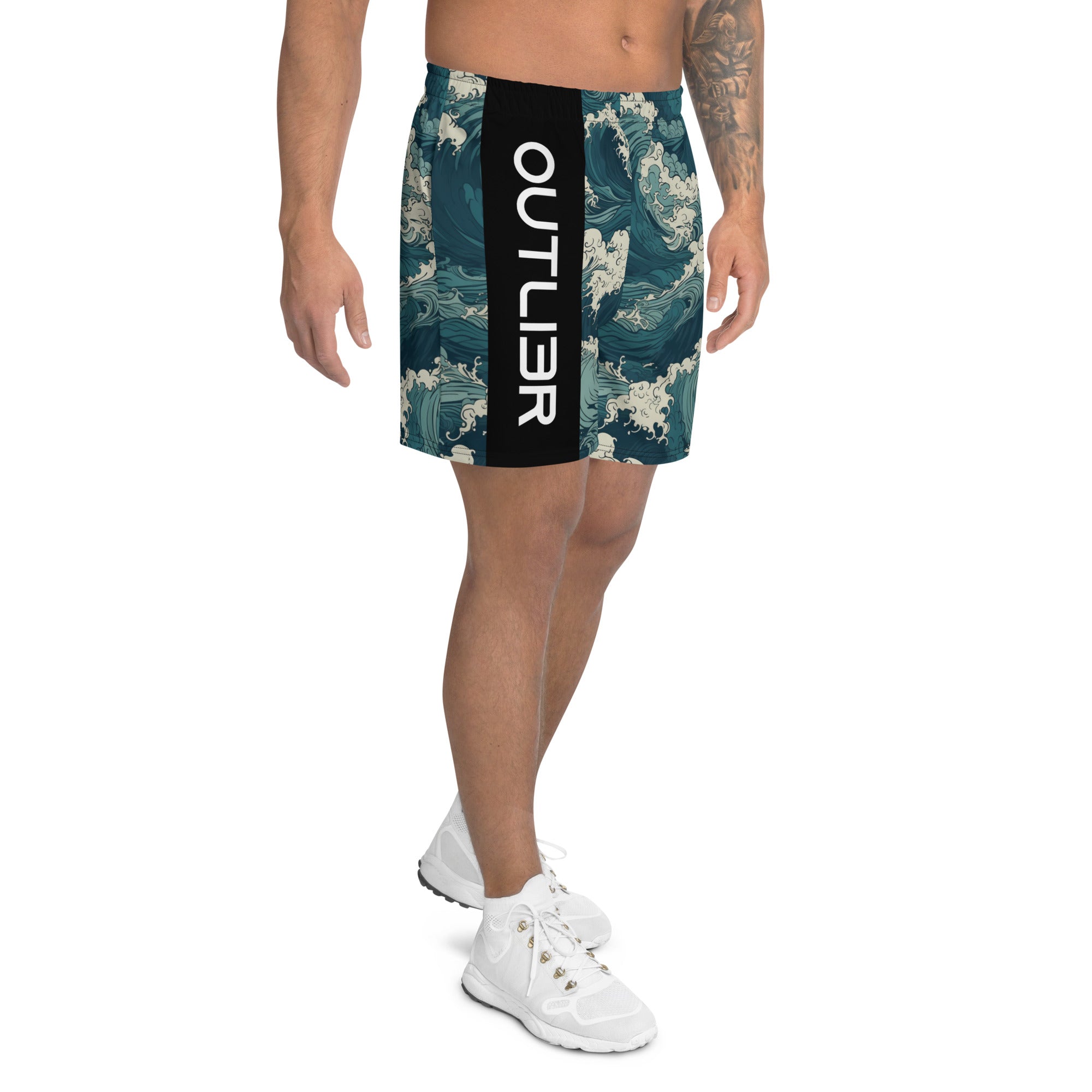 Pacific Waves Men's Athletic Shorts