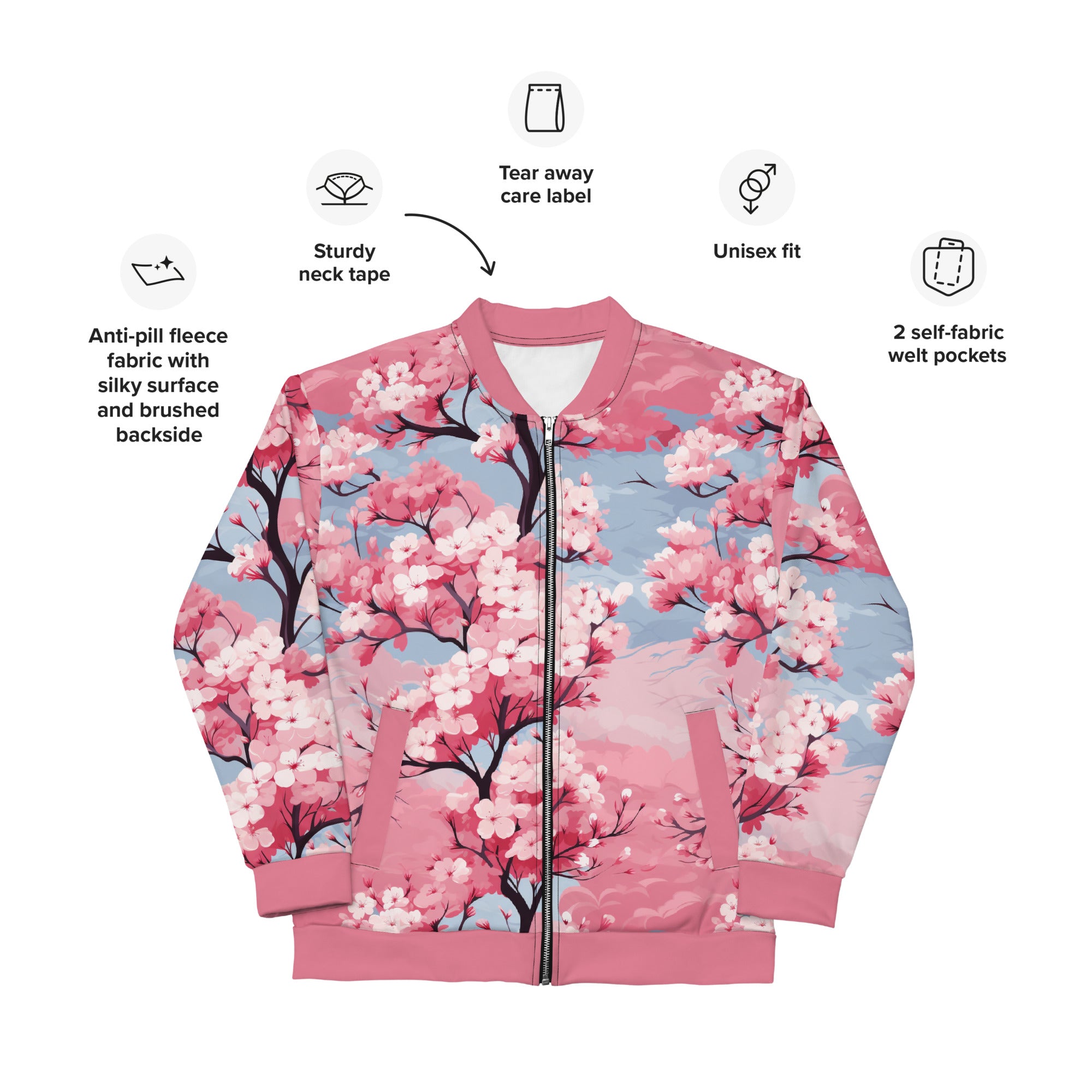 Cherry Blossom Bomber Jacket