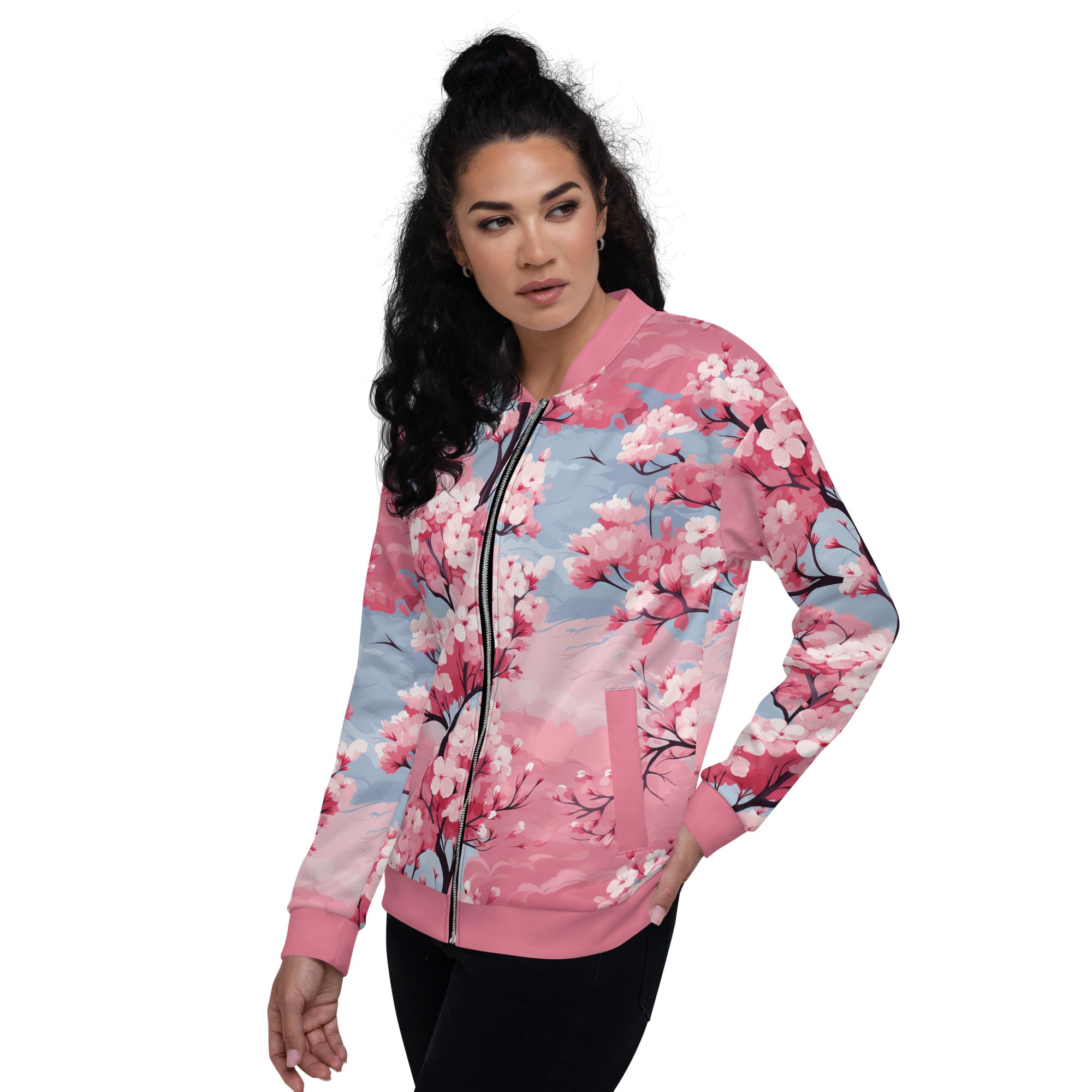 Cherry Blossom Bomber Jacket