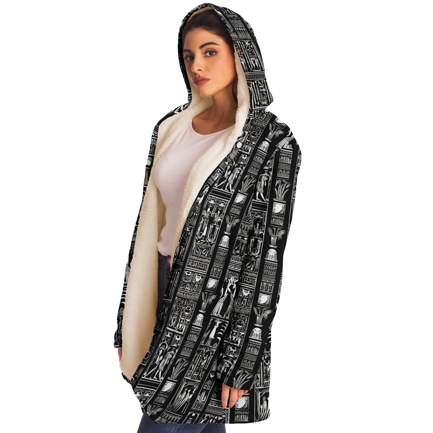 Hieroglyphics Microfleece Cloak