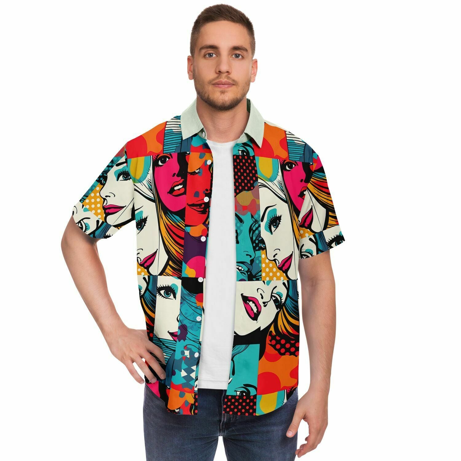 Pop Art Button Down Shirt