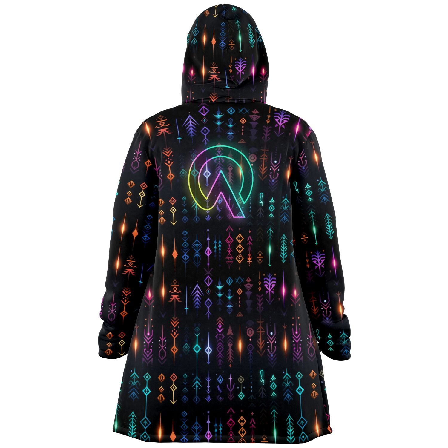 Neon Rune Microfleece Cloak