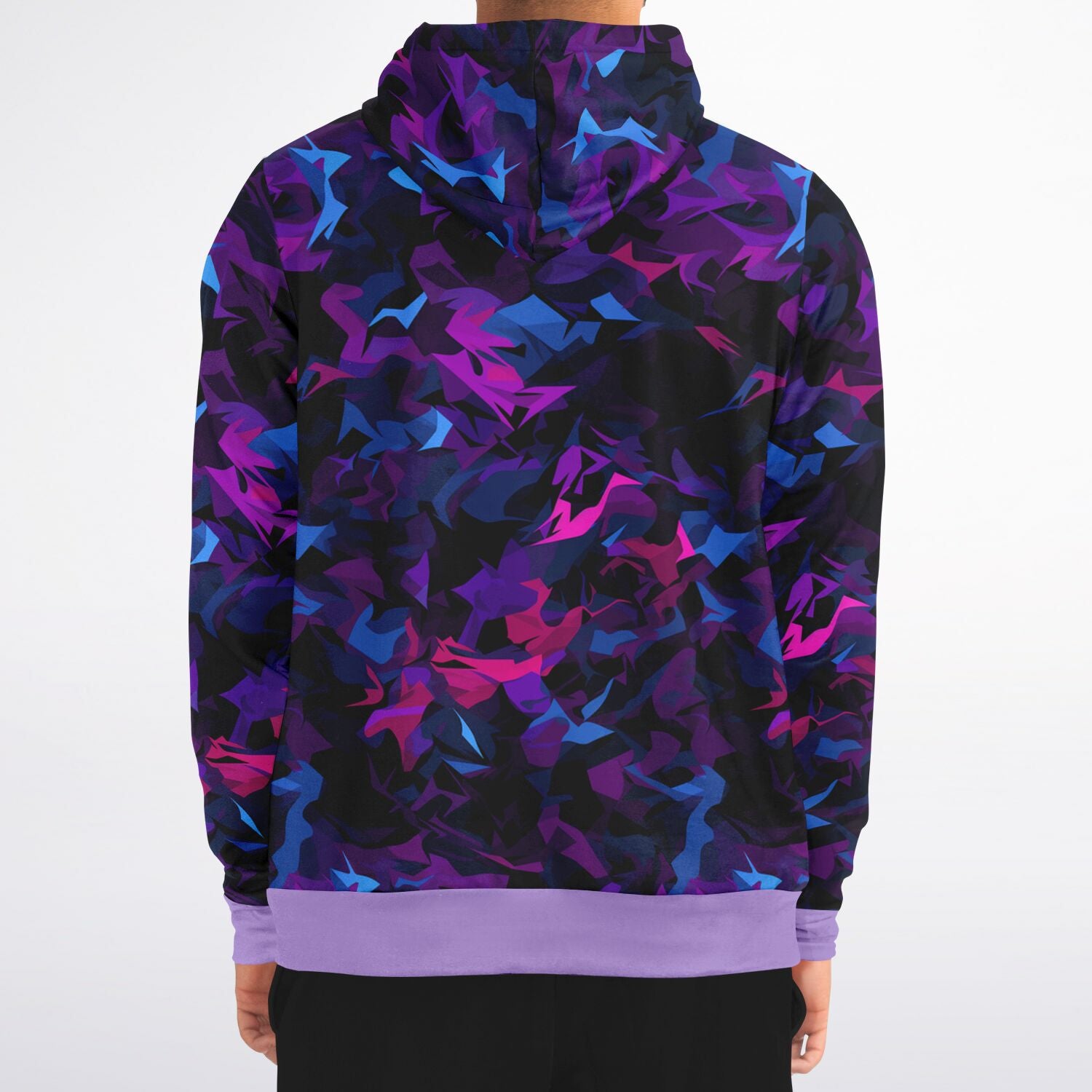 Camo Purple Rain Zip-Up Hoodie