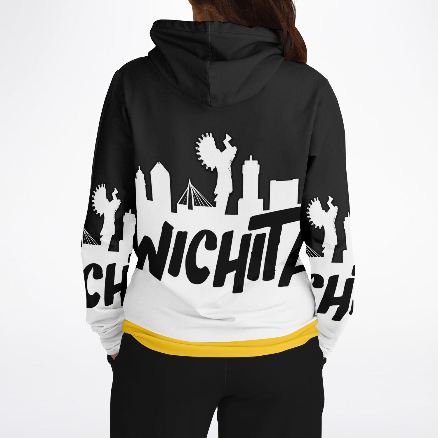 Wichita Skyline (Black & White) Hoodie