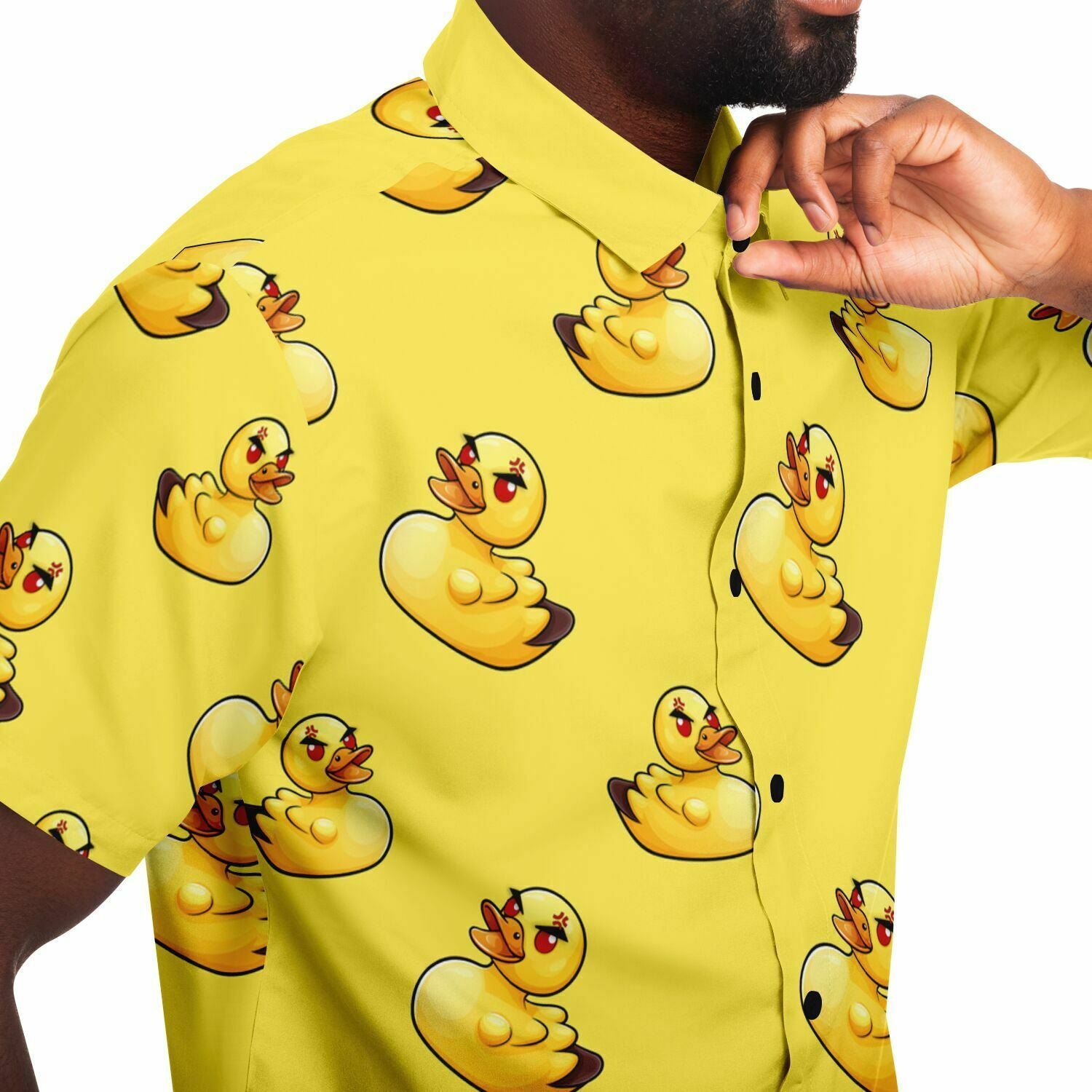 Angry Mother Ducker (Yellow) Button Down Shirt