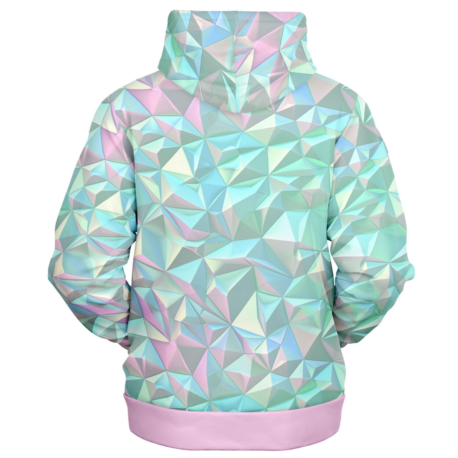 Prismatic Emerald Zip-Up Hoodie