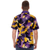 Camo (Purple & Yellow) Button Down Shirt