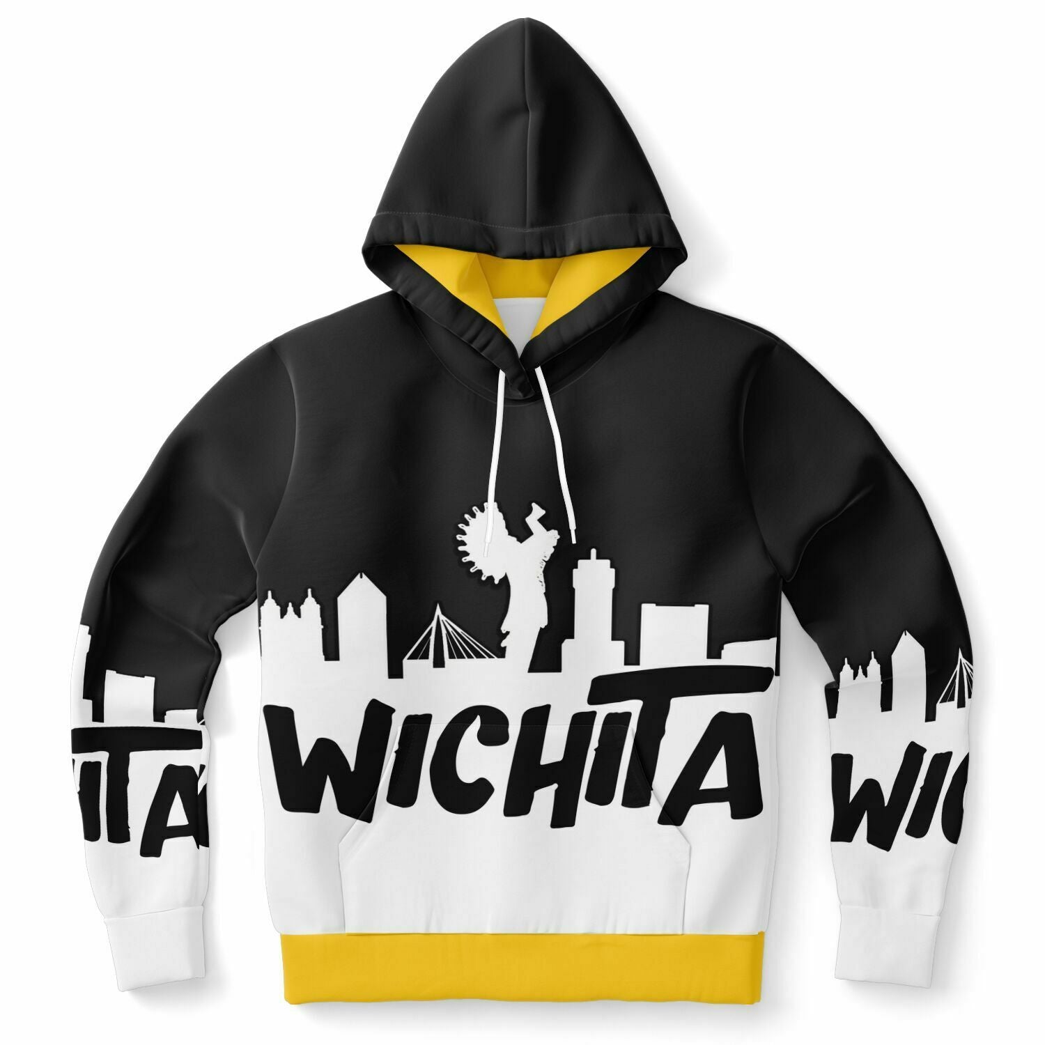 Wichita Skyline (Black & White) Hoodie