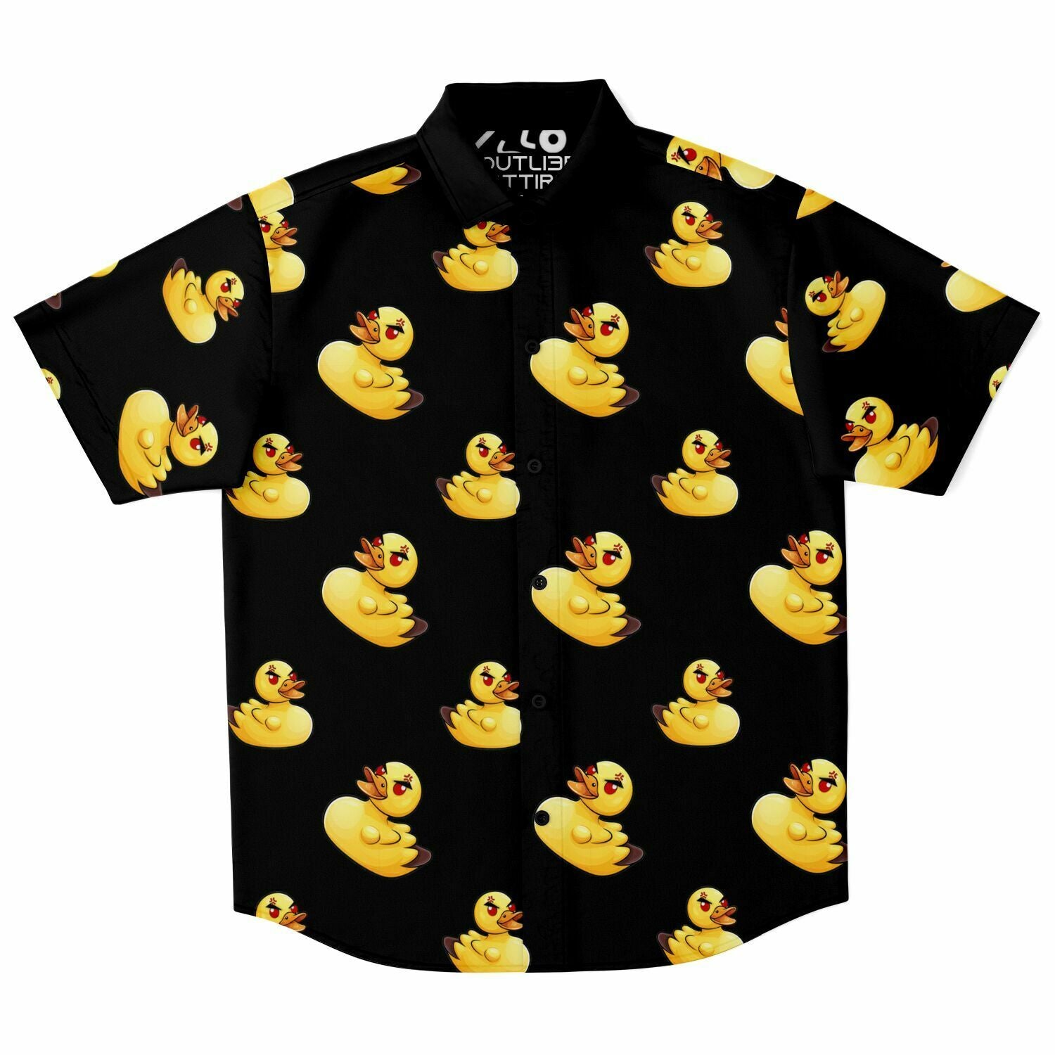 Angry Mother Ducker (Black) Button Down Shirt