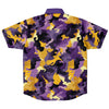 Camo (Purple & Yellow) Button Down Shirt