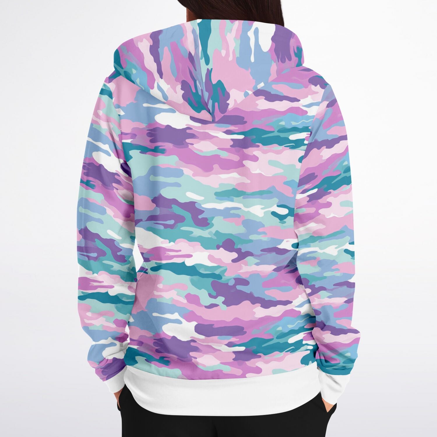 Camo Cotton Candy Zip-Up Hoodie