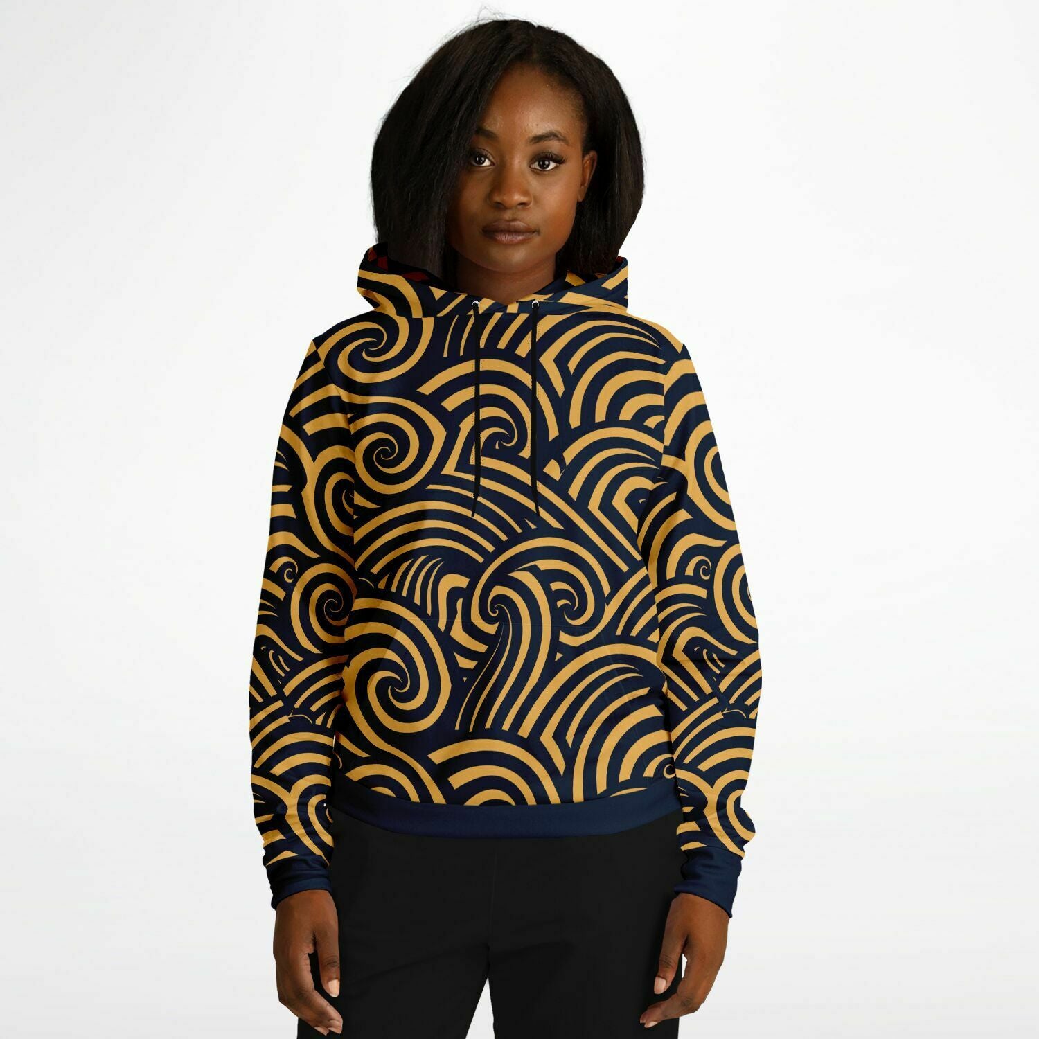 Tribal Waves Pullover Hoodie