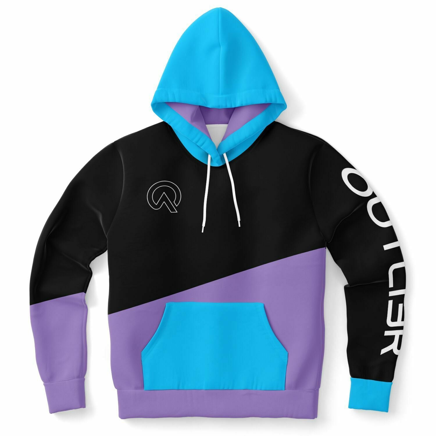 Duo Tone (Blue & Lavender) Pullover Hoodie